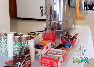 estacion de cafe y tinto para eventos